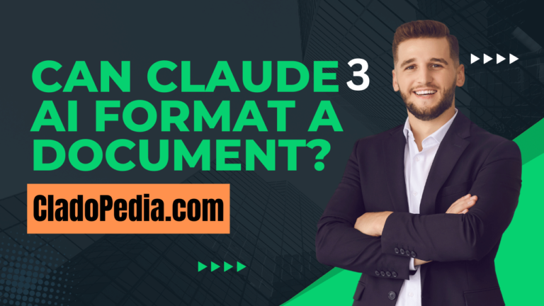 Can Claude 3 AI Format a Document