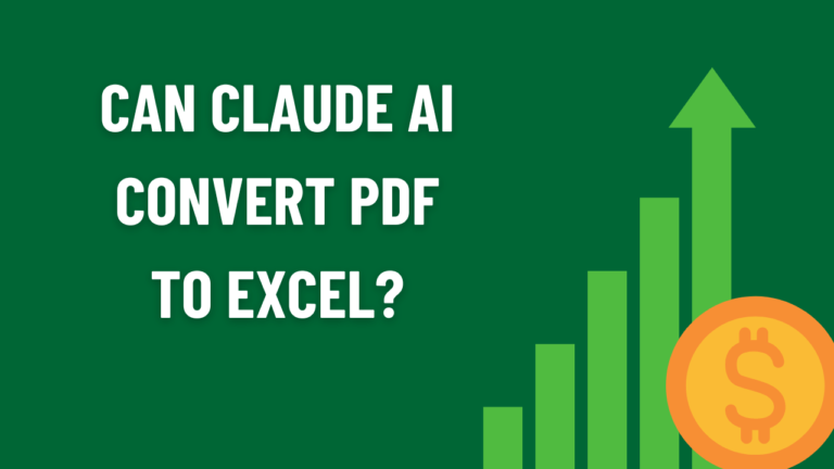 Can Claude AI Convert PDF to Excel